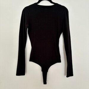 Madewell Black Long-Sleeve Leotard